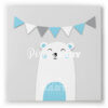 Quadro urso polar azul