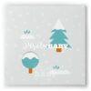 Quadro árvores com neve
