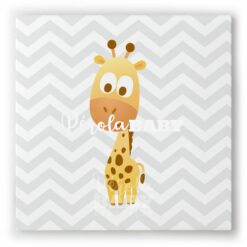 Quadro safári girafa