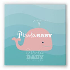 Quadro sereia baleia