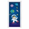 Adesivo de Porta para Quarto Astronauta