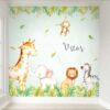 Papel de Parede Painel Adesivo Safári Classic Verde