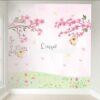 Papel de Parede Jardim Árvore Flores