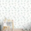 Papel de Parede Adesivo Folhas Leaves