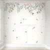 Papel de Parede Adesivo, Jardim Folhas Flores Bege