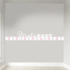Faixa Adesiva Decorativa Listras Rosa
