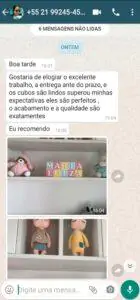 Papel de Parede Infantil Depoimento de Cliente Satisfeita