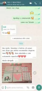 Papel de Parede Infantil Depoimento de Cliente Satisfeita