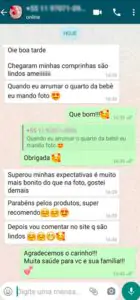 Papel de Parede Infantil Depoimento de Cliente Satisfeita