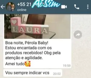 Papel de Parede Infantil Depoimento de Cliente Satisfeita