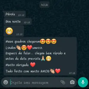Papel de Parede Infantil Depoimento de Cliente Satisfeita