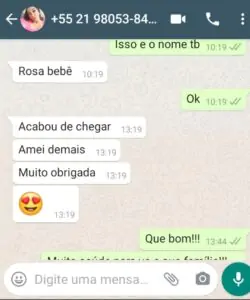 Papel de Parede Infantil Depoimento de Cliente Satisfeita