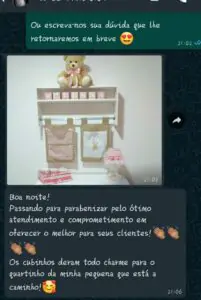 Papel de Parede Infantil Depoimento de Cliente Satisfeita