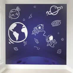 Papel de Parede Infantil Astronauta Desenho