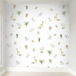 Papel de Parede Safári Bichinhos